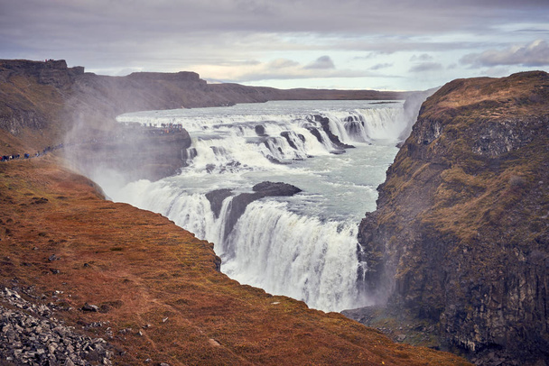 The waterfall Gullfoss - Foto, Imagen