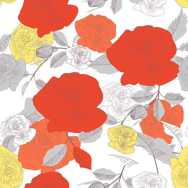 Roses texture - Vektor, obrázek
