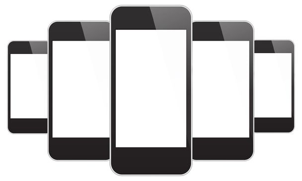 Black Mobile Phones - Vector, Image