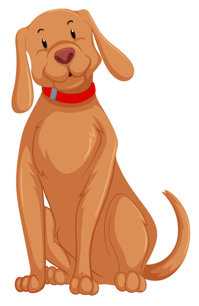 A cute dog character - Vektor, kép