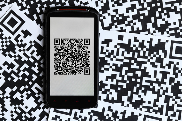 QR kódu mobilní skener - Fotografie, Obrázek