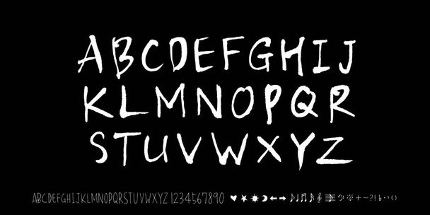Vector fonts / Handwritten calligraphy  - Wektor, obraz