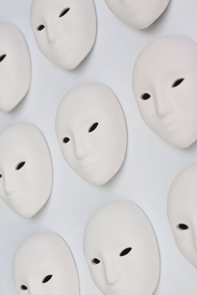 plaster mask in studio, use of for decoration or design. - Fotó, kép
