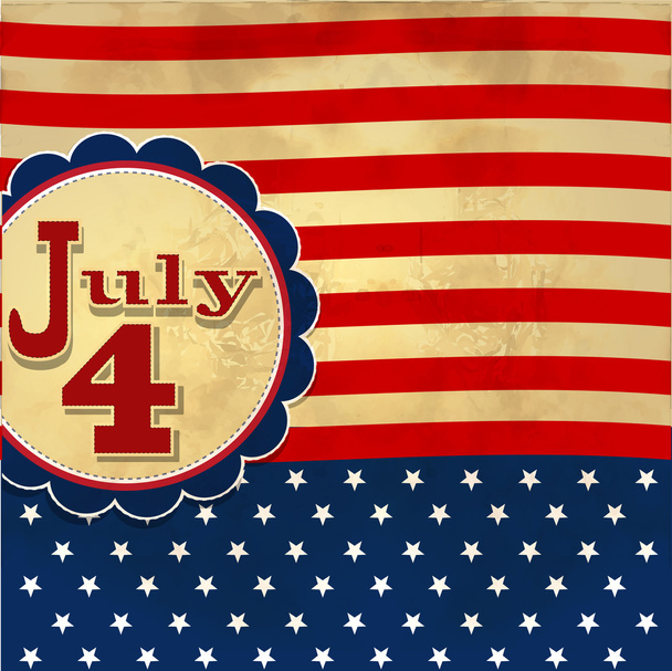 American flag background with stars symbolizing 4th july indepen - Foto, Imagem