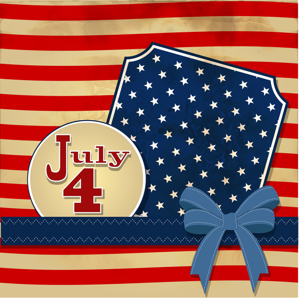 7 月 4 日ないでしょうかを象徴する星とアメリカの国旗の背景 - 写真・画像