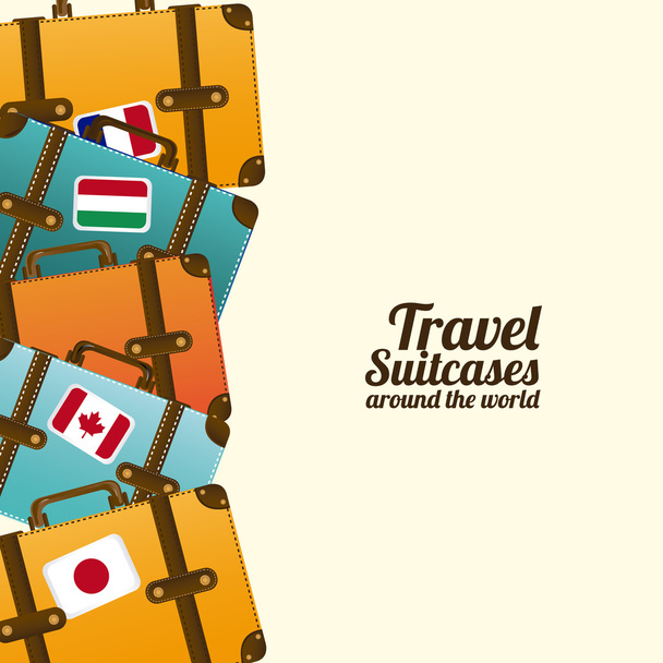 旅行スーツケース - ベクター画像