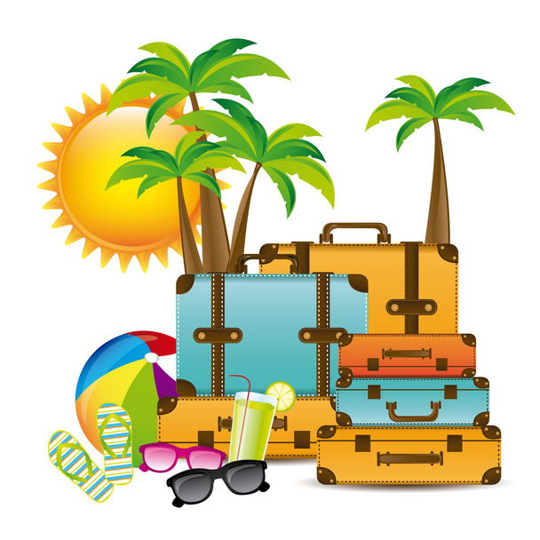 summer vacations design - Vector, Image