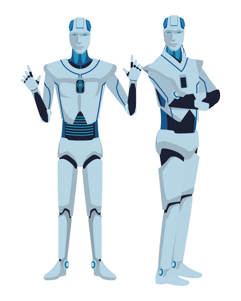 ανθρωποειδές ρομπότ avatar - Διάνυσμα, εικόνα