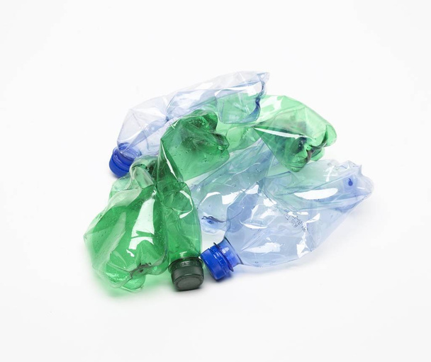 recycling plastic bottle Isolated On White - Valokuva, kuva