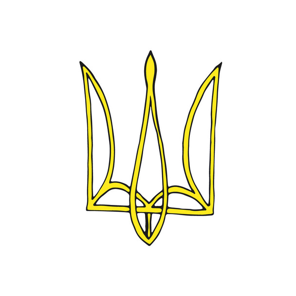 Emblème ukrainien. Icône trident. Vecteur
. - Vecteur, image