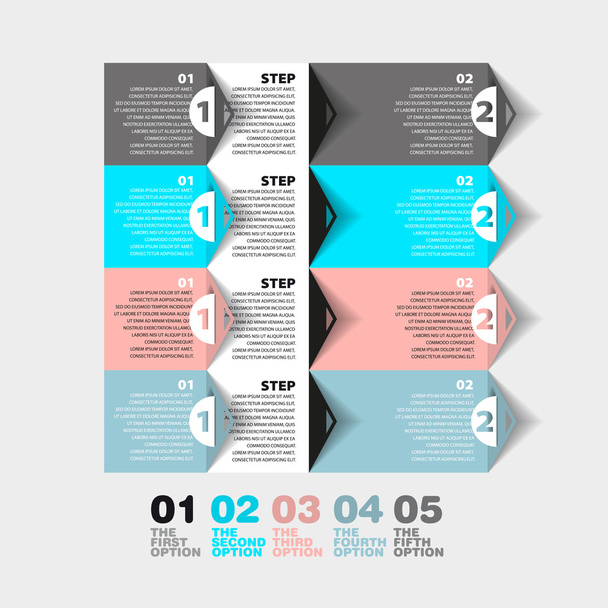 Modern Design template - numbered banners - Infographics for website layout - Photo, Image