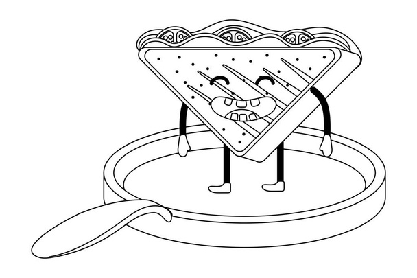 вкусный сэндвич-мультик
 - Вектор,изображение