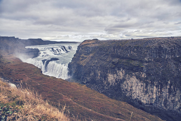 The waterfall Gullfoss , Iceland - Foto, Imagem