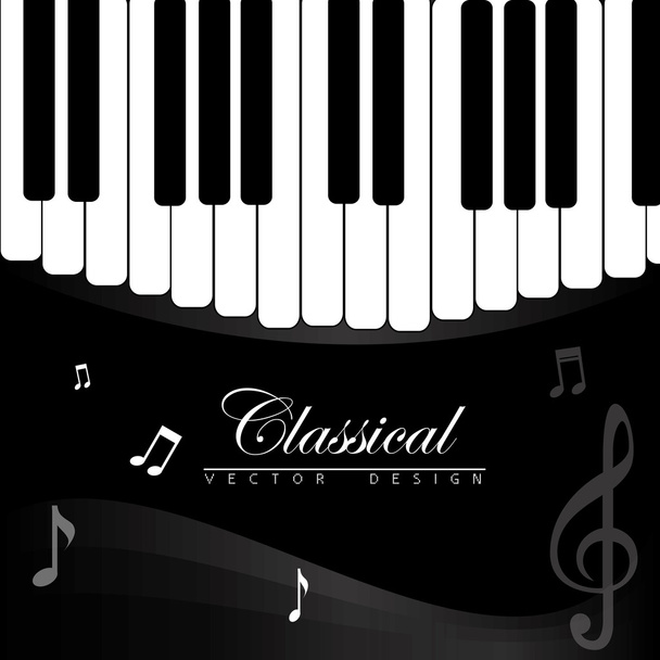 Klasická hudba - Vektor, obrázek