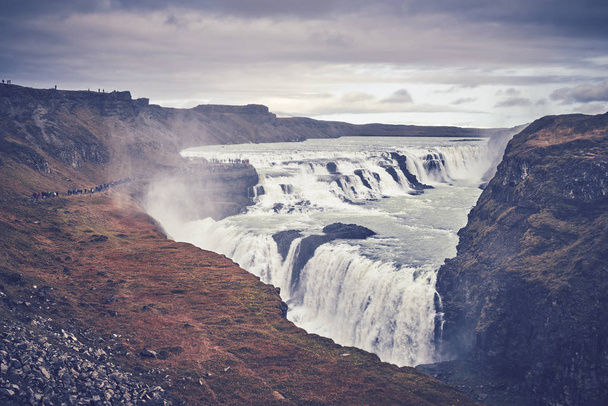 The waterfall Gullfoss , Iceland - Фото, зображення