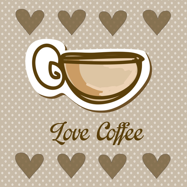 Coffee icon - Vector, afbeelding