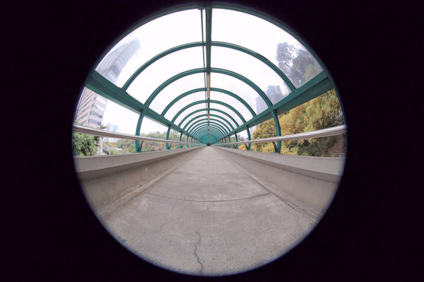 香港の歩道橋  - 写真・画像