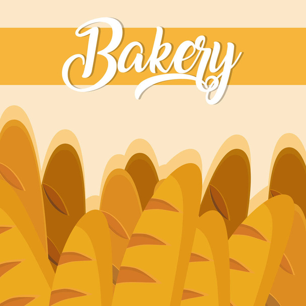 Baguettes panadería alimentos
 - Vector, imagen