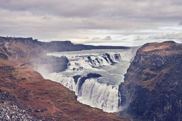 The waterfall Gullfoss - Zdjęcie, obraz