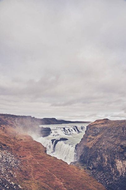 The waterfall Gullfoss - Foto, Imagem