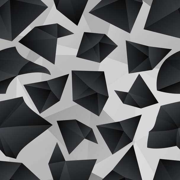 Seamless texture with triangles mosaic endless pattern - Vector, Image