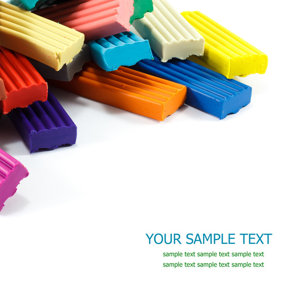 Color children's plasticine - Foto, afbeelding