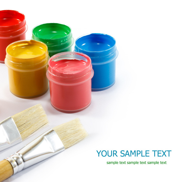Paints and brushes - Foto, immagini