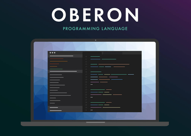 Oberon programmeertaal - Vector, afbeelding