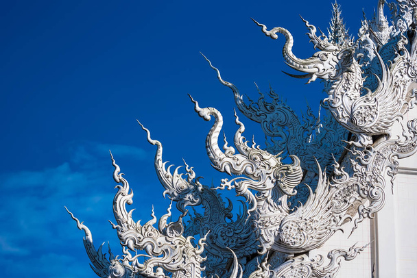 Decoration on top of roof at Wat Rong Khun Chiang Rai province T - Photo, Image