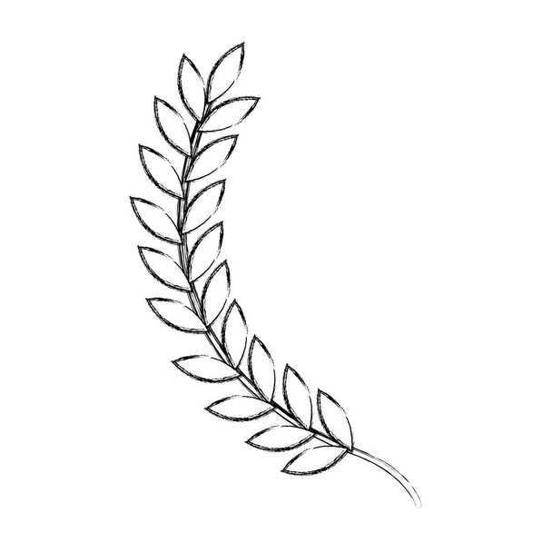Декоративная иконка листового шипа
 - Вектор,изображение