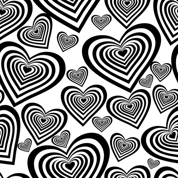 Seamless heart pattern - Vector, Image