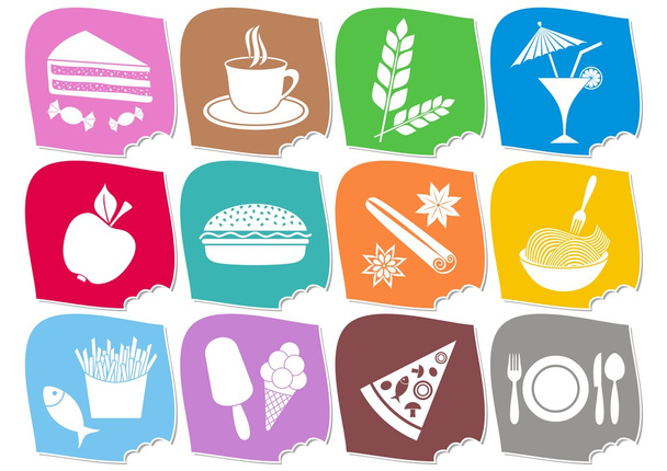 Food and drink icons - Vector, Image