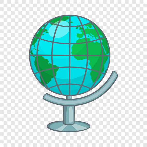 Terrestrische wereldbol icoon, cartoon stijl - Vector, afbeelding