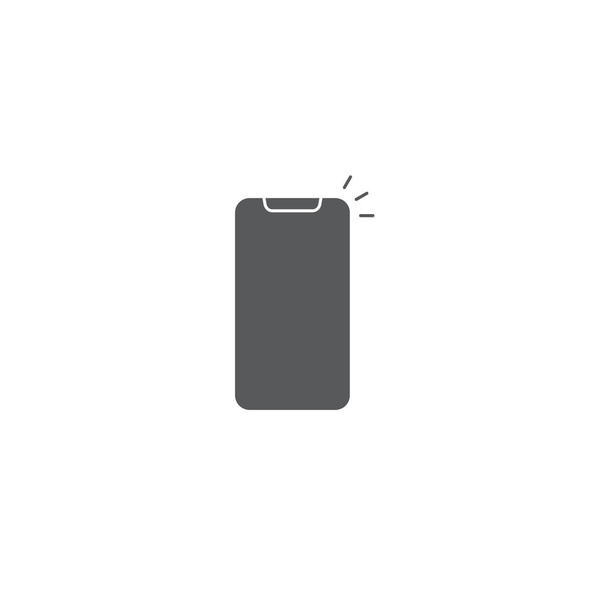 Ikona linii smartfona, ilustracja ikona zarysu wektorowego, piktogram liniowy na białym tle - Wektor, obraz
