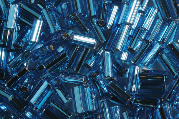 Blue glass tubules - Photo, Image