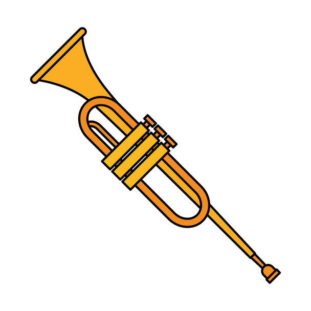 trumpetisoitin musiikki ikoni
 - Vektori, kuva