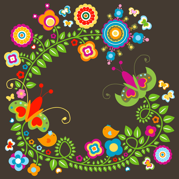 floral card - Вектор, зображення