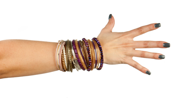 woman hand with bracelets - Photo, Image