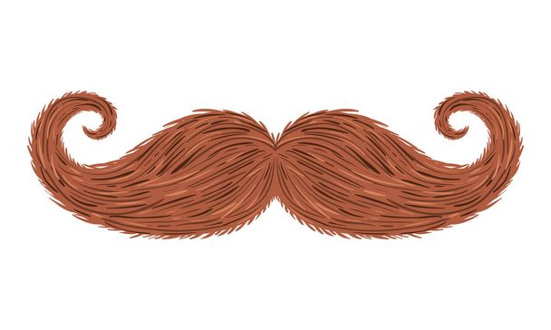 mustache hipster style accessory - Vector, Image