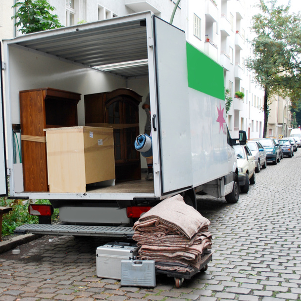 Moving house van - Photo, Image
