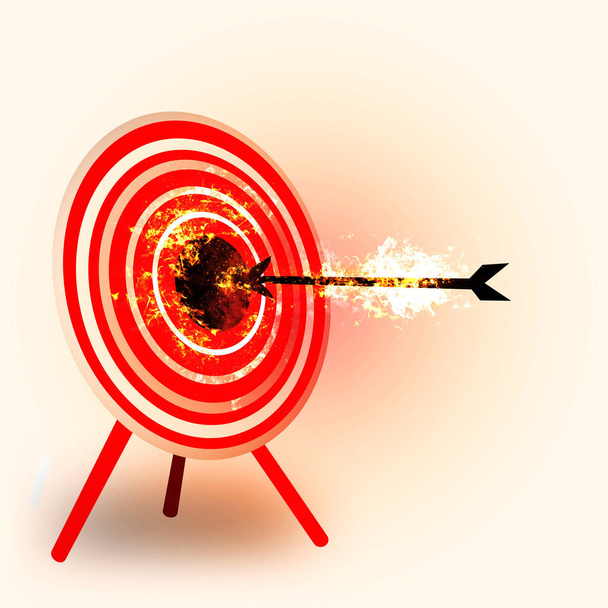 Цель успеха, Dart on the target, Successful and focus concept
 - Фото, изображение
