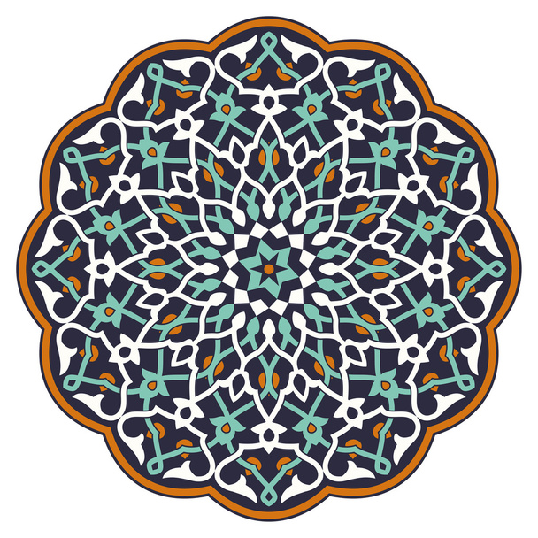 アラビア語の円形パターン - ベクター画像