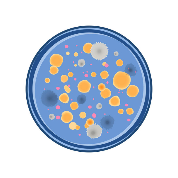 Vetor de crescimento bacteriano
 - Vetor, Imagem