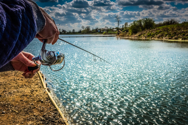 pesca en el lago - Foto, Imagen