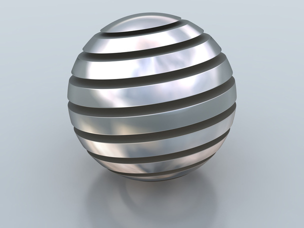 abstraktní stříbrné koule - Fotografie, Obrázek