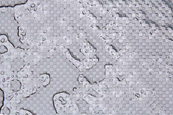 Gotas de agua en superficie metálica - Foto, imagen