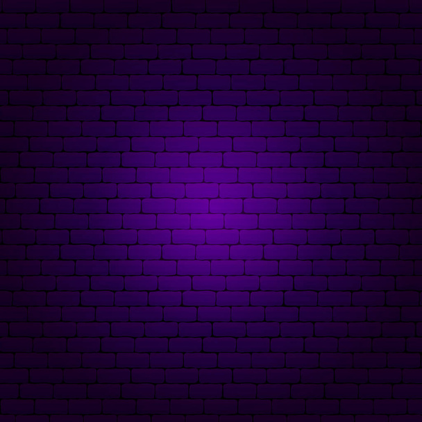 Purple Brick Wall - Vector, Image