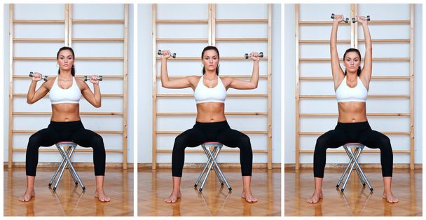 fit woman exercise - Photo, Image