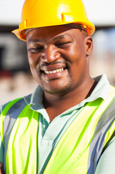 african american male construction worker - Valokuva, kuva