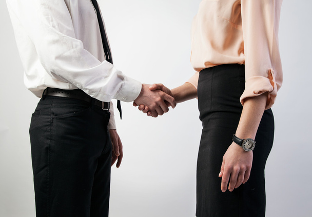 Businesspeople shaking hands - Фото, зображення